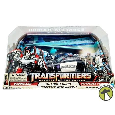 Transformers Human Alliance Barricade with Frenzy Figure Set 2009 Hasbro 94057
