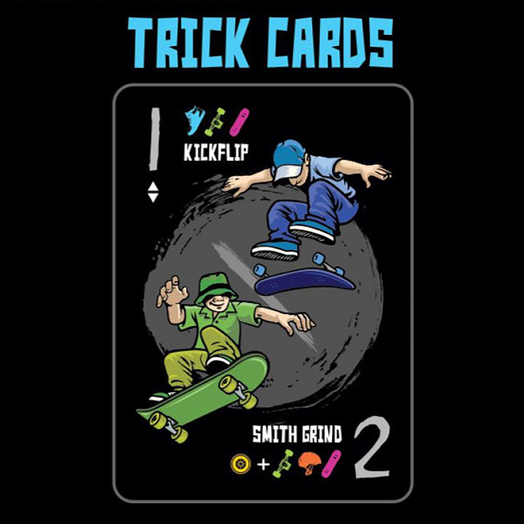 Mnkymnd Games: Skate Park - Trick Playing Card Game, Create Obstacles, Roll To Land Your Tricks, Party & Family Play, Ages 8+, 1-3 Players, 10-20 Min
