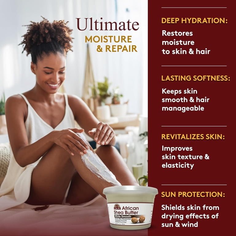 OLERY Medicated White Essence 38g 2本セット Okay Pure Naturals African Shea Butter Jar, Natural Body