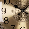 thumbnail image 4 of Reloj de pared de cobre de lujo clásico europeo, reloj de cuarzo colgante for sala de estar con reloj de péndulo, 4 of 7
