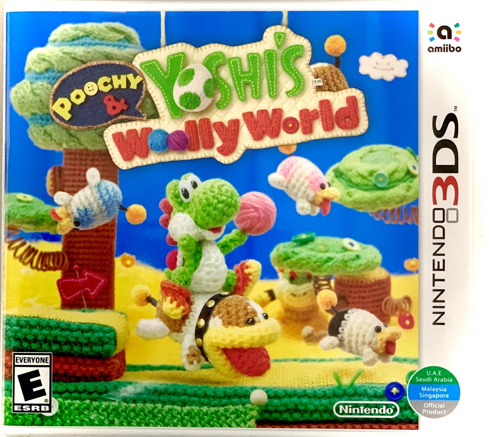 Nintendo 3DS Game - Poochy & Yoshi's Woolly World, Crafty Puzzle