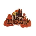 thumbnail image 5 of Nrmvnmi Halloween Pumpkin Hanging Sign Spooky Front Door Welcome Sign Wall Sign Plaque for Indoor Outdoor Decor Home Yard Decorative Signs Treat or Trick Halloween Party Decoration, 5 of 8