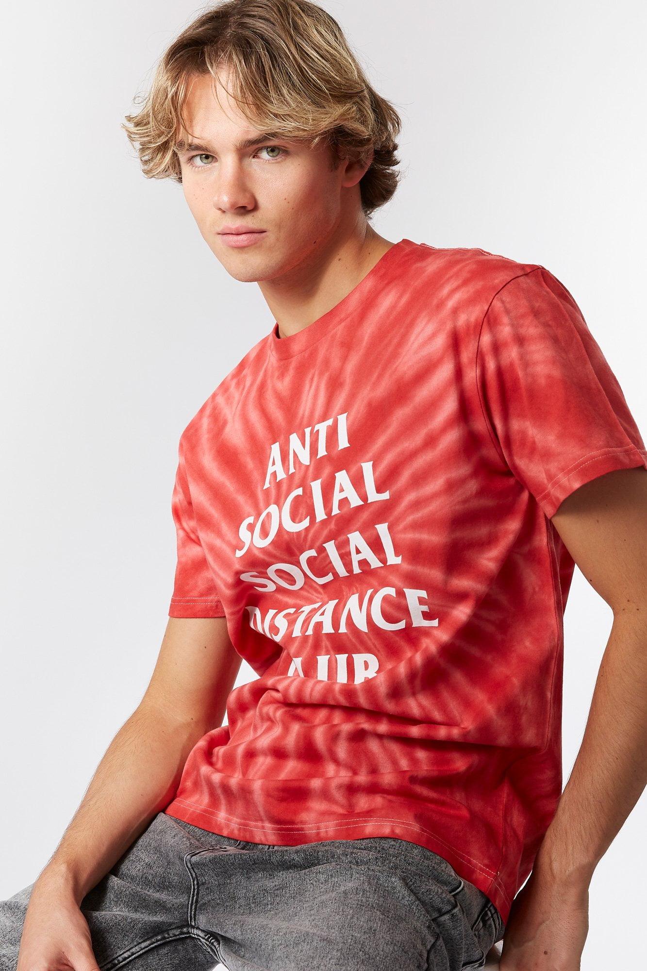 anti social social club tie dye shirt