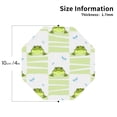 thumbnail image 3 of Pofeuu Frogs and Dragonflies Print Leather Coasters Set of 6, Round Cups Mugs Mat Pad for Home Kitchen Heat Resistant Drink Coasters,Octagon, 3 of 7
