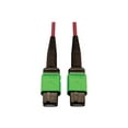 thumbnail image 2 of Eaton Tripp Lite Series 400G Multimode 50/125 OM4 Plenum-Rated Fiber Optic Cable, 16F MTP/MPO-APC (F/F), Magenta, 5 m - Network cable - MTP/MPO/APC multi-mode (F) to MTP/MPO/APC multi-mode (F) - 5 m - fiber optic - 50 / 125 micron - OM4 - plenum - black, magenta, green, 2 of 3