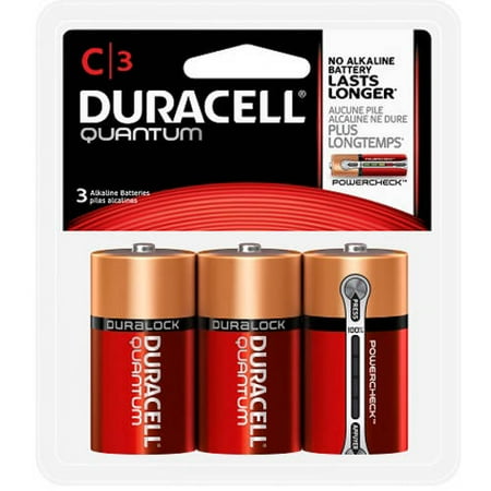 Duracell Quantum Alkaline C Batteries, 3 count - Walmart.com
