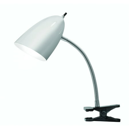 Tensor 17974 002 19 Inch Gooseneck Brushed Steel Clip On Desk Lamp