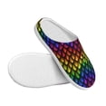 thumbnail image 3 of Wukai Dragon Scales Print Women's Indoor Bedroom Slipper Slip On Shoes, Unisex House Shoes with Anti-Skid Sole for Men, Gift for Women Men-13, 3 of 7