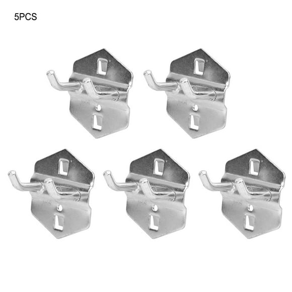 5PCS Hardware Tool Storage Rack Pegboard Hook Wall Mounted Garage Tool Storage Stand(25x¢6mm )