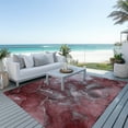 thumbnail image 6 of Addison Rugs Chantille Indoor/Outdoor Transitional Watercolors Merlot Washable Rectangle Rug, 8' x 10', 6 of 6