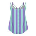 thumbnail image 7 of fatyb Eyelet Tank Tops for Women Striped Round Neck Cami Sleeveless Tunic Shirts Womens Loose Blouses, 7 of 7