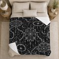 thumbnail image 5 of Mystical Celestial Moons Stars decorative motif Ornament, Warm Flannel Blanket for Living Room and Family Room, Festive autumn celebration Scene, Art Lovers autumn celebration Gift, 5 of 9