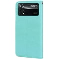 thumbnail image 3 of Wallet Holster Case for Xiaomi Poco X4 Pro 5G,Rose Flower Pattern Shockproof PU Leather Case with Magnetic Clasp and Card Slots Holder Cover for Xiaomi Poco X4 Pro 5G MG Green, 3 of 9