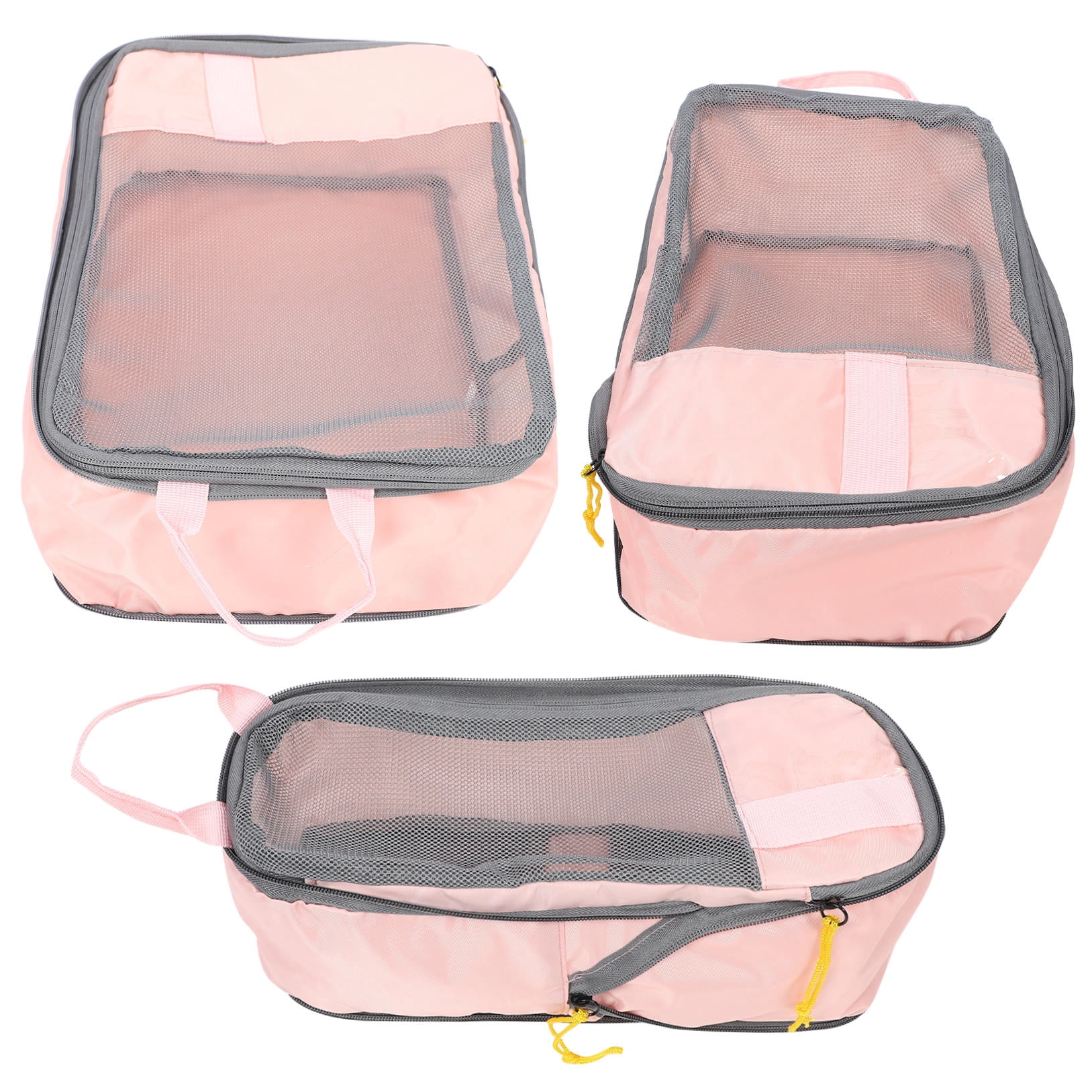 FOMIYES 3-Piece Travel Packing Cubes Set, Lightweight Oxford Cloth Storage Organizers for Suitcase and Luggage