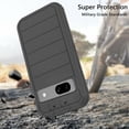 thumbnail image 3 of Asuwish Compatible with Google Pixel 7A 5G 2023 Phone Case Hybrid Rugged Shockproof Hard Protective Drop Proof Full Body Heavy Duty Mobile Cell Cover for Pixel7A A7 6.1 inch Women Men Black, 3 of 6