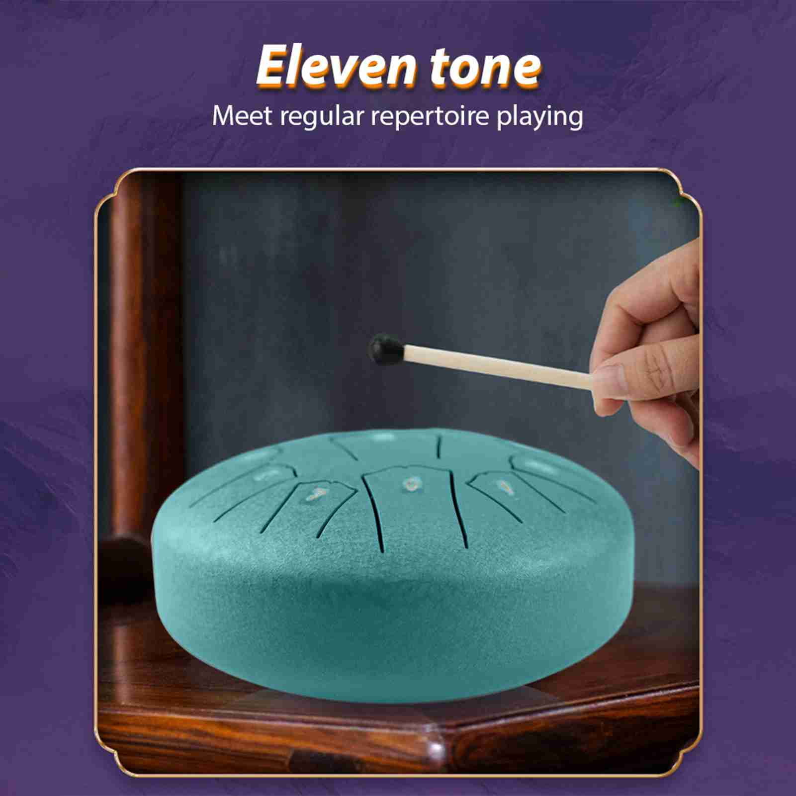 steel tongue drum Drums Steel Tongue Drum 6 Inch 11 Notes D Key Percussion Instrument Portable with Drum Mallets for Meditation Yoga Beginners Majors Family Friends Christmas Gift Handpan