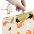 thumbnail image 6 of FORMRS Acrylic Clipboard with Low Profile Clip Standard A4 Letter Size, 12.5" x 9", Beige Fall Acorns Pattern, 6 of 8
