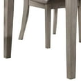 thumbnail image 5 of 5 Piece Dining Set, Rectangular Table, 4 Chairs, Padded Seating, Light Gray, 5 of 5
