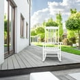 thumbnail image 1 of N001 Chaise Berçante en Bois Résistante aux Intempéries pour Porche, Intérieur, Extérieur, Jardin, Pelouse, Décoration, 1 of 9