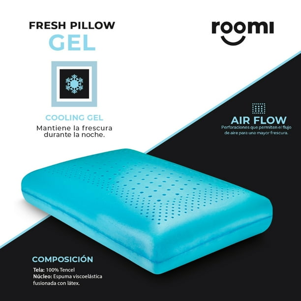 Almohada Estandar Roomi De Memory Foam Con Infusion De Gel Walmart en linea