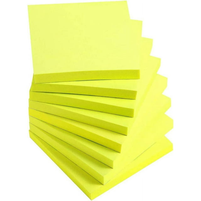 Sticky Notes 3x3 Inches,Rose Red Self-Stick Pads, Easy to Post for Home, Office, Notebook, 8 Pads