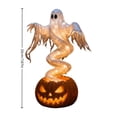 thumbnail image 3 of Halloween Swirling Ghost Pumpkin Light,Warm LED Spooky Ghost Statue Lamp Outdoor Porch Pathway Decoration,Fall Autumn Garden Lawn Holiday Ornament for Halloween Party Decoration, 3 of 4