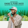 thumbnail image 2 of (4 pack) 100 Coconuts Pure Coconut Water, Liquid Hydration, 11 fl oz Can, 2 of 9