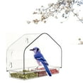 thumbnail image 2 of Window Bird Feeder With Strong Suction Cups, Clear Plastic 3-Compartment, Squirrel-Proof, Easy Install/Clean, For Wild Birds & Cat Viewing, Outdoor Use, 2 of 6