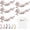 B5, variant on Cherry Blossom Patches Iron on,Embroidery Flower Iron on Patches Appliques DIY Trim for Jeans Garment Jacket Backpack Decoration,5-Pack Cherry Blossom Patch Flower for Crafts (B10)