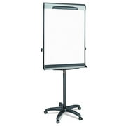 MasterVision EA48062119 Magnetic Gold Ultra Dry Erase Mobile Presentation Easel- Black & Silver