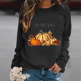 thumbnail image 2 of Pisexur Chandail de l\'Action de Grâce Orange à Col Rond Chandails Mode à Motif de Citrouille Chandails Grateful Blessed Chandail d'Automne Chandail à Manches Longues Chandail à Enfiler Hauts pour Femmes, 2 of 3