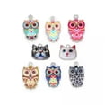 thumbnail image 4 of U8MO 10pcs Alloy Metal Glaze Animal Leaf Dangle Pendants Beads for Jewelry Making DIY-Leaf 4#, 4 of 5