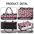 thumbnail image 4 of Large Capacity Tote Bag,Pink and Black Of Leopard Print Handbag Fashion Luxury Tote Bag,15.7"x13"x 5.1" Inches,Laptop Compatible, 4 of 6