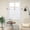 White, variant on 2PCS Linen Yarn Short Window Curtains, 25 x 30.7 Inch Vintage Semi Sheer Partition Drapes, Light Filtering Valances for Spring Home Kitchen Bathroom Decoration