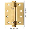 thumbnail image 2 of Golden Self Closing Door Hinges with Aluminum Alloy for Residential and Commercial Use 2 Pcs, 2 of 6
