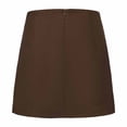 thumbnail image 4 of Levmjia Womens Skirt Casual Polyester Solid Color Double Split Zipper Skirt Pants Work Office Daily Wear Comfortable Fashionable, 4 of 8