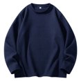 thumbnail image 1 of pstuiky manga larga para hombre, Camisas de manga larga con cuello redondo, cálidas e informales, de color liso, para hombre salir tops xxl, 1 of 4