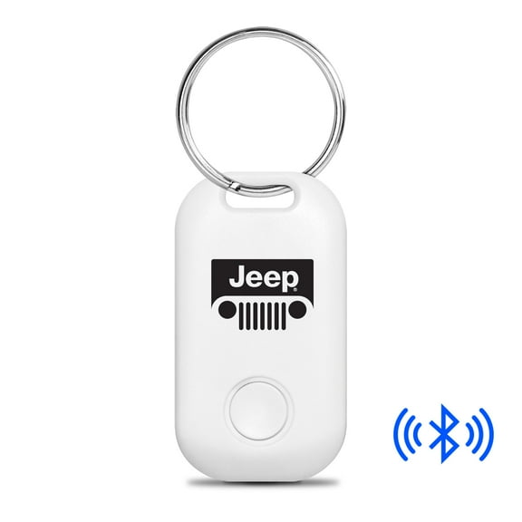 Jeep Grill White Bluetooth Smart Wireless Key Finder Tracking Device Key Chain
