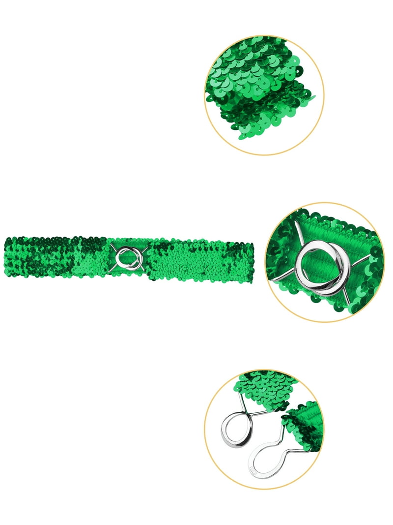 green waist belts for dresses Emerald Green Off The Shoulder Tulle Quinceanera Dresses With Beadings Emerald Green / 14 main image 1
