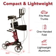 thumbnail image 6 of ProHeal Rollator Walker with Seat - 8" Wheels, 19"Seat - Includes Cup Holder, Storage Bag, and LED Light, 6 of 8