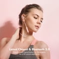 thumbnail image 2 of Boltune Wireless In-ear Headphones, Bluetooth 5.0 Earbuds, IPX7 Waterproof, Pink, 2 of 7