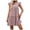Light Purple, variant on vigerkar Women's Summer Dresses Sleeveless Ruffle Sleeve Round Neck Solid Loose Short Flowy Pleated Mini Dress (Blue, S)