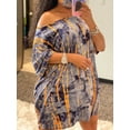 thumbnail image 1 of Lovelywholesale Plus Size Print Multicolor Dress, 1 of 4