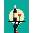 thumbnail image 2 of Escalante, Omar 15x18 Black Ornate Wood Framed with Double Matting Museum Art Print Titled - Red Wine, 2 of 4
