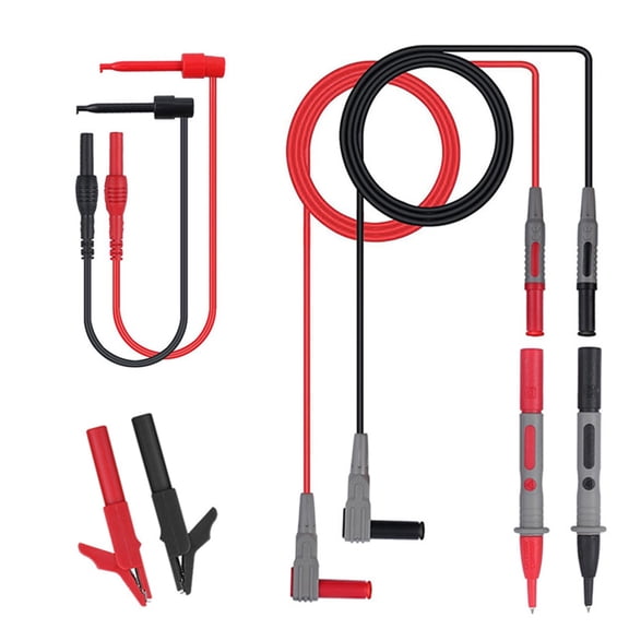 Electronic Test Leads Kit Digital Multimeter Leads Car Multimeter Test Extension Test Probe Alligator Clips
