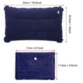 thumbnail image 4 of Almohada inflable portátil para acampar, escalar y hacer senderismo al aire libre (azul marino), 4 of 10