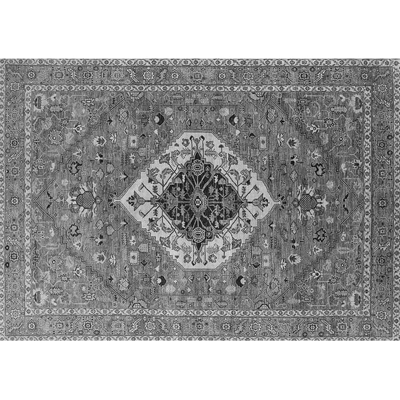 Ahgly Company Indoor Rectangle Persian Gray Traditional Area Rugs, 2' x 4'