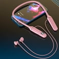 thumbnail image 5 of Wireless Earbuds Bluetooth Headphones 80hrs Playback Ear Buds Power Display with Noise Canceling Mic Headsets for Sports/Workout/Running - Pink, 5 of 5