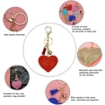 thumbnail image 4 of 6pcs Glitter Love Heart Keychain Premium Crystal Tassel Key Chain, 4 of 7