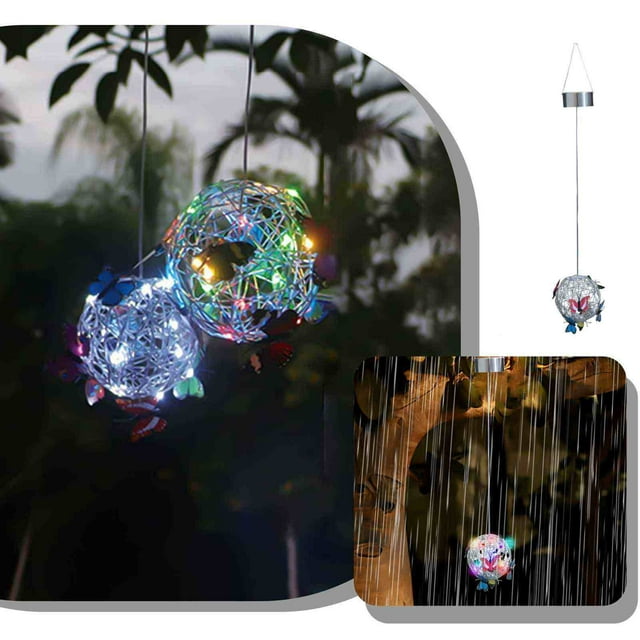 Xihbxyly Lámpara Solar Oscilante con Diseño Floral Colorido, Se Balancea con El Viento, Funciona con Energía Solar, No Requiere Instalación, Decoración para Jardín Exterior, Iluminación para Balcón y